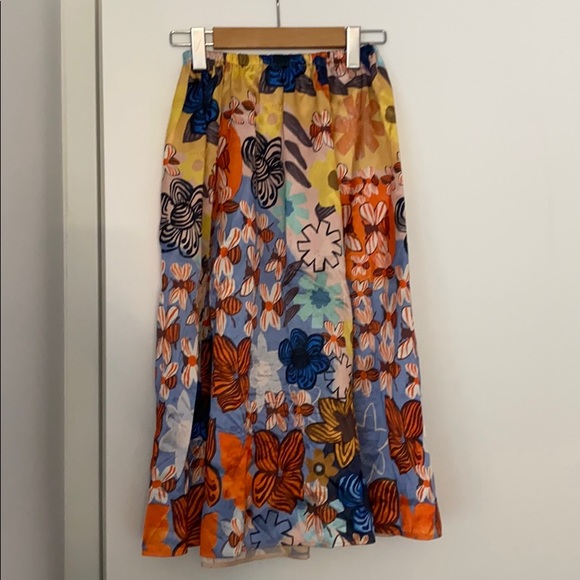 Acne Studios - floral satin skirt - Picture 4 of 5